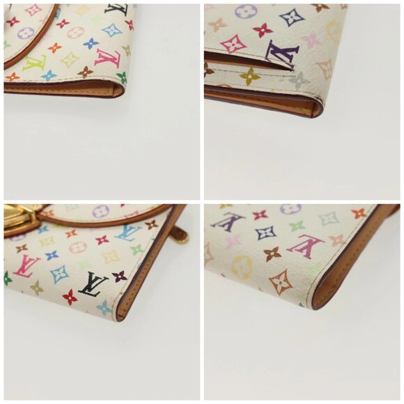 LOUIS VUITTON Multicolor Portefeuille Eugenie Wallet White M60053 LV Auth 142374 - Picture 14 of 16